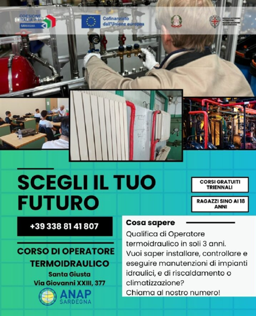Corsi di qualifica professionale ANAP Sardegna