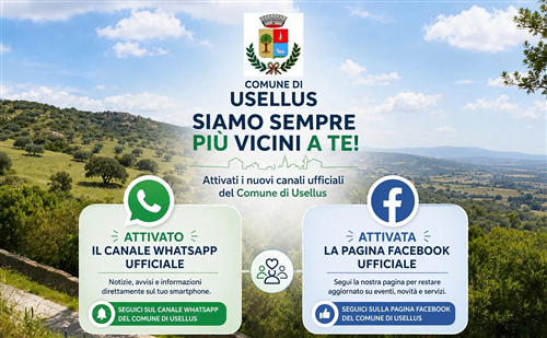 Pagine Social Ufficiali del Comune di Usellus