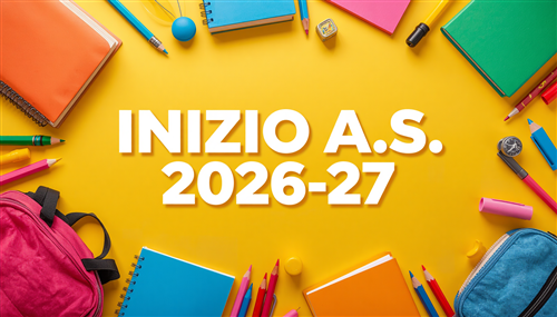 Avvio lezioni anno scolastico 2026/2027 e calendario scolastico.